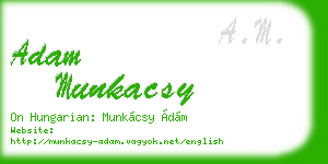 adam munkacsy business card