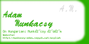 adam munkacsy business card